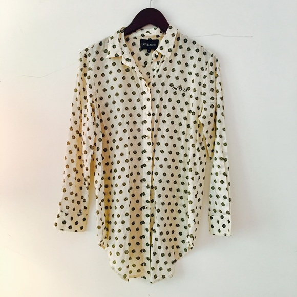 Love stories Tops - LOVE stories button down shirt. Love stories Tops - LOVE stories button down shirt.